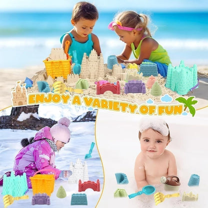 Creative Beach Sand Toy Set with Durable and Portable, Safe Fun for Ages 3+