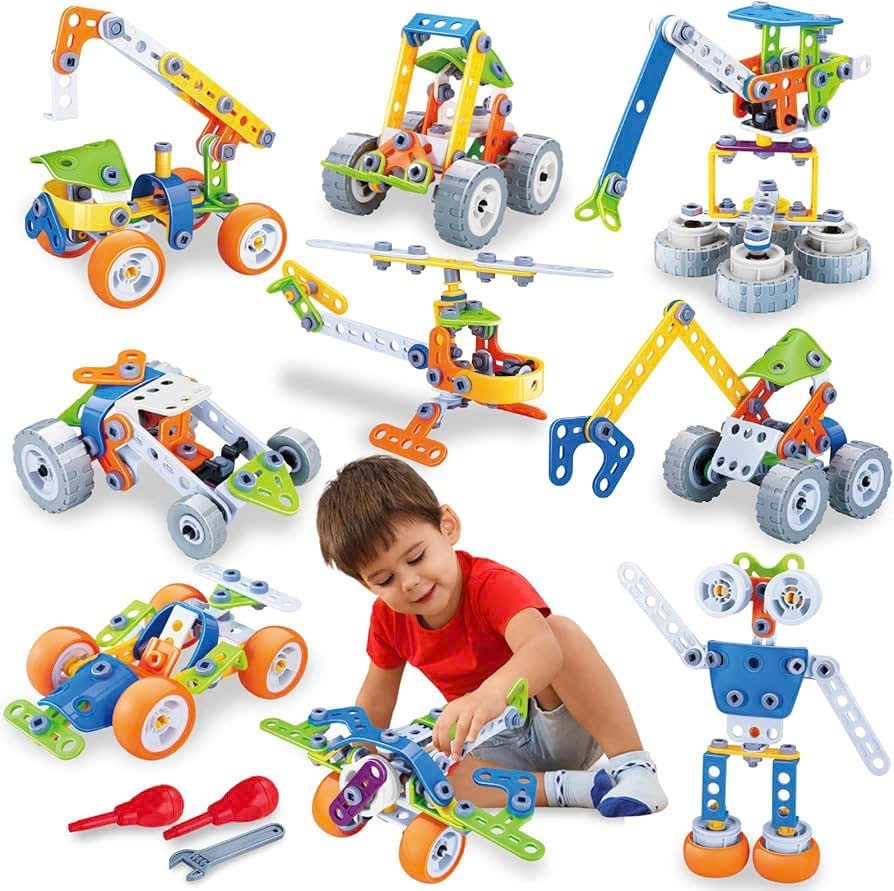 Creative Builder Playset – Educational Construction Toy with Storage Box, Easy Assembly, Safe for Kids Ages 3+