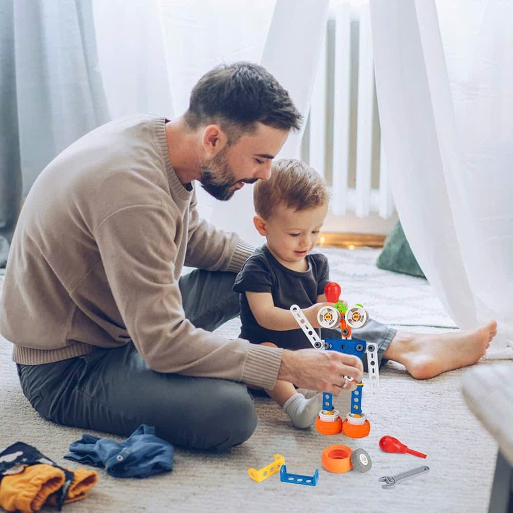 Creative Builder Playset – Educational Construction Toy with Storage Box, Easy Assembly, Safe for Kids Ages 3+