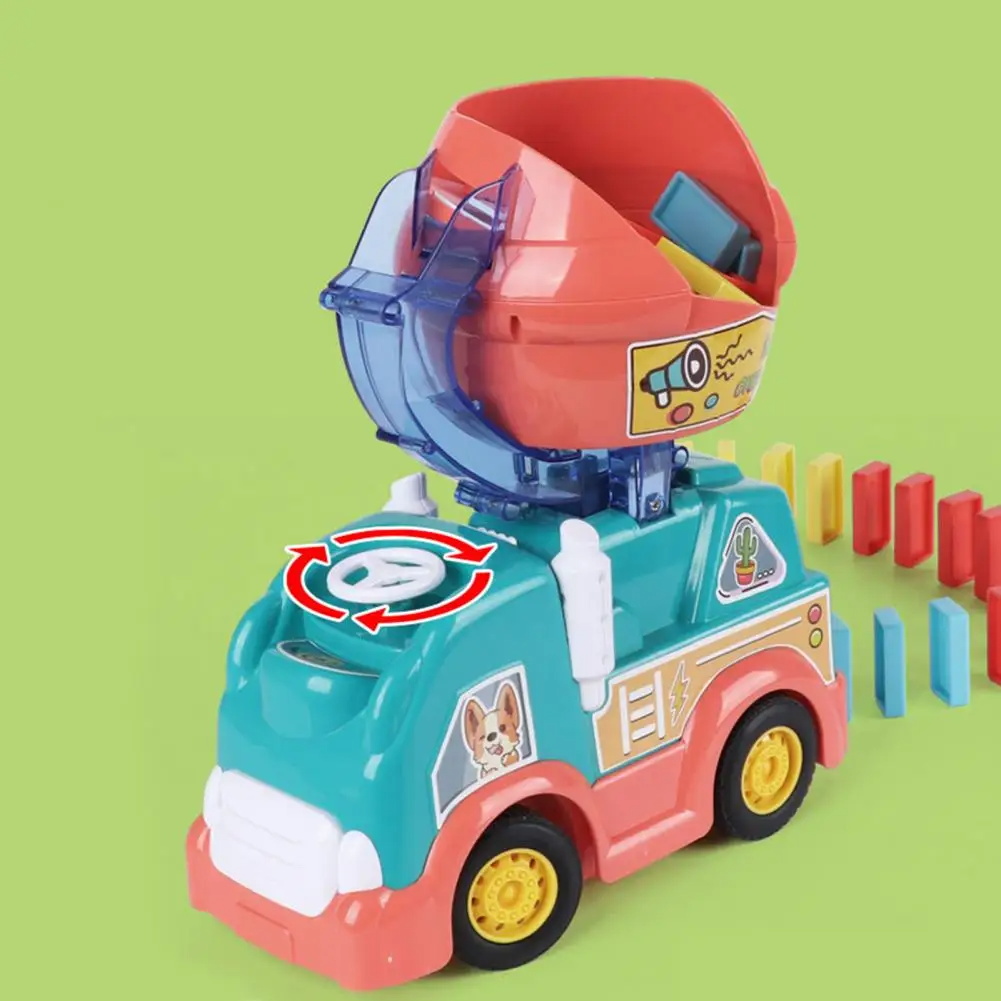 Creative Domino Train – Automatic Laying Domino Toy with Colorful Bricks, Safe for Ages 1+