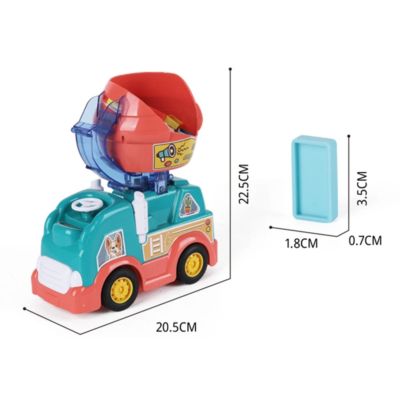 Creative Domino Train – Automatic Laying Domino Toy with Colorful Bricks, Safe for Ages 1+