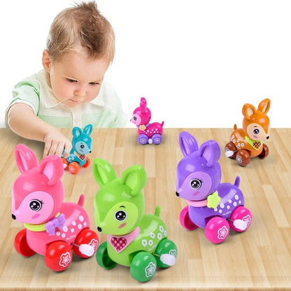 Cute Cartoon Deer Wind Up Toy – No Batteries Needed, Compact and Portable, Safe for Ages 3+