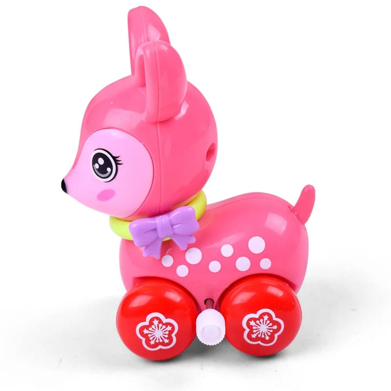 Cute Cartoon Deer Wind Up Toy – No Batteries Needed, Compact and Portable, Safe for Ages 3+