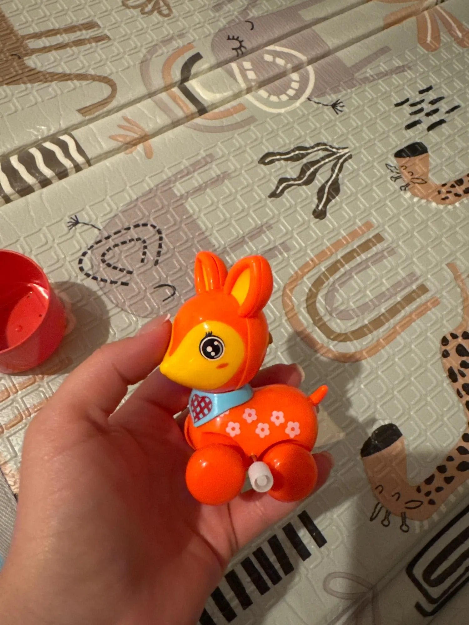 Cute Cartoon Deer Wind Up Toy – No Batteries Needed, Compact and Portable, Safe for Ages 3+