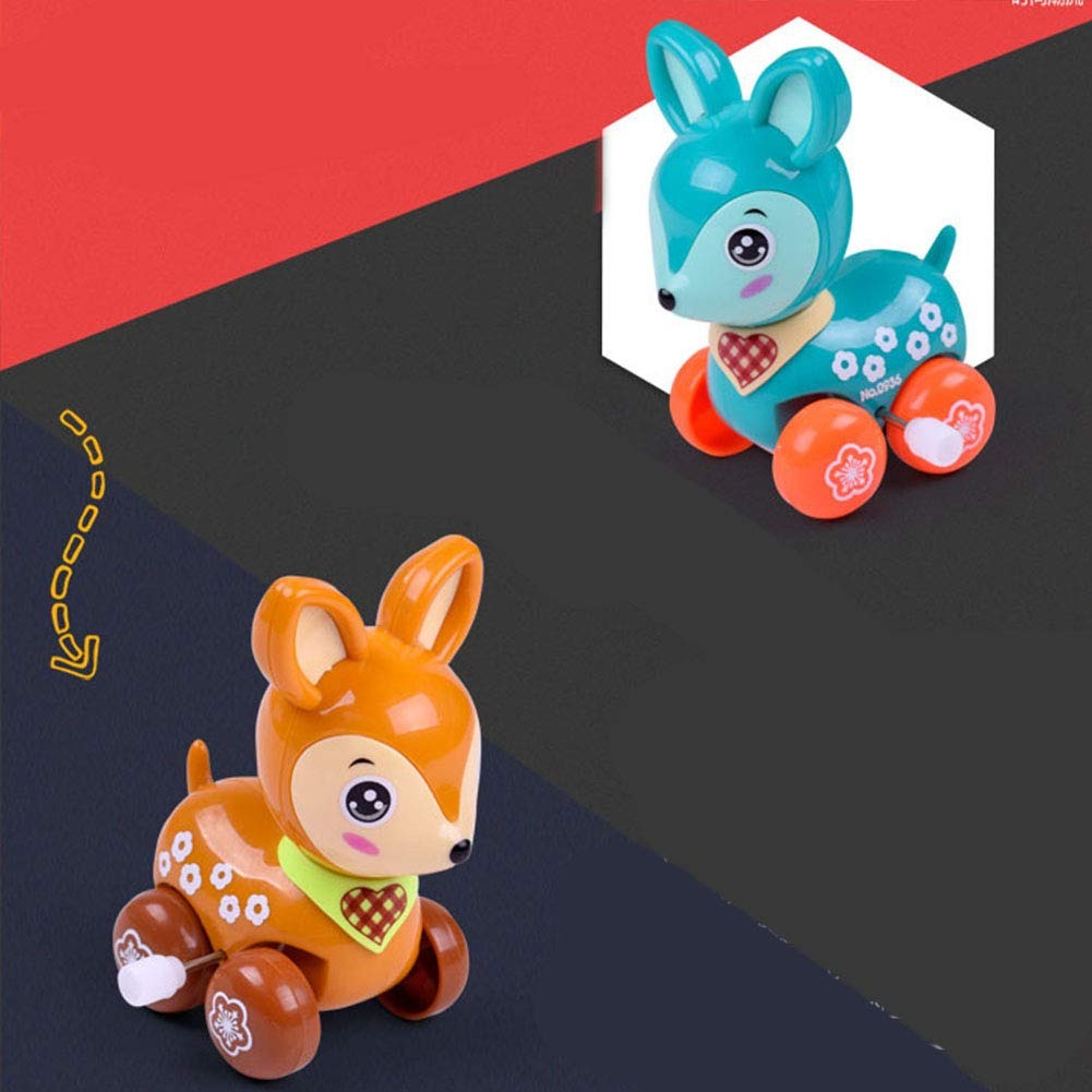 Cute Cartoon Deer Wind Up Toy – No Batteries Needed, Compact and Portable, Safe for Ages 3+