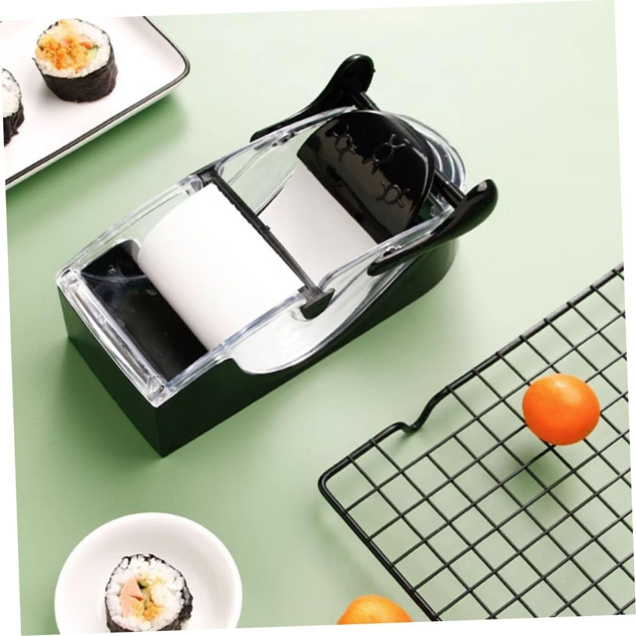 DIY Kitchen Sushi Maker Roller With Secure Hold, Tight Even Rolls, Easy to Assemble, Compact Design