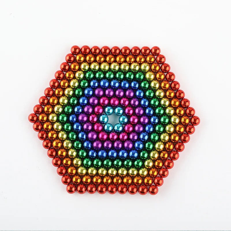 DIY Magnetic Cube With 216Pcs 5mm, Increase Logical Thinking, Stress Relief, Safe for 6+