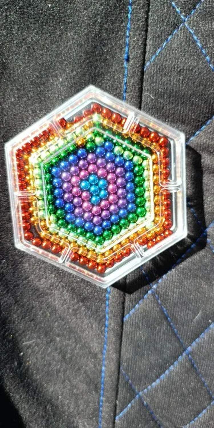 DIY Magnetic Cube With 216Pcs 5mm, Increase Logical Thinking, Stress Relief, Safe for 6+