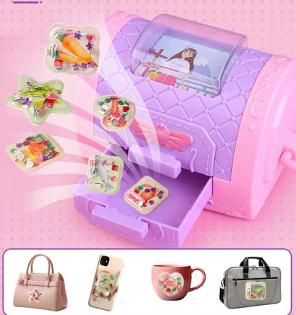 DIY Sticker Maker – Create Your Own 3D Stickers Toy Kit with Strap, No Batteries Required, Safe for Ages 3+