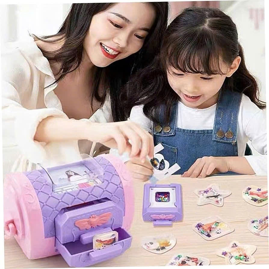 DIY Sticker Maker – Create Your Own 3D Stickers Toy Kit with Strap, No Batteries Required, Safe for Ages 3+