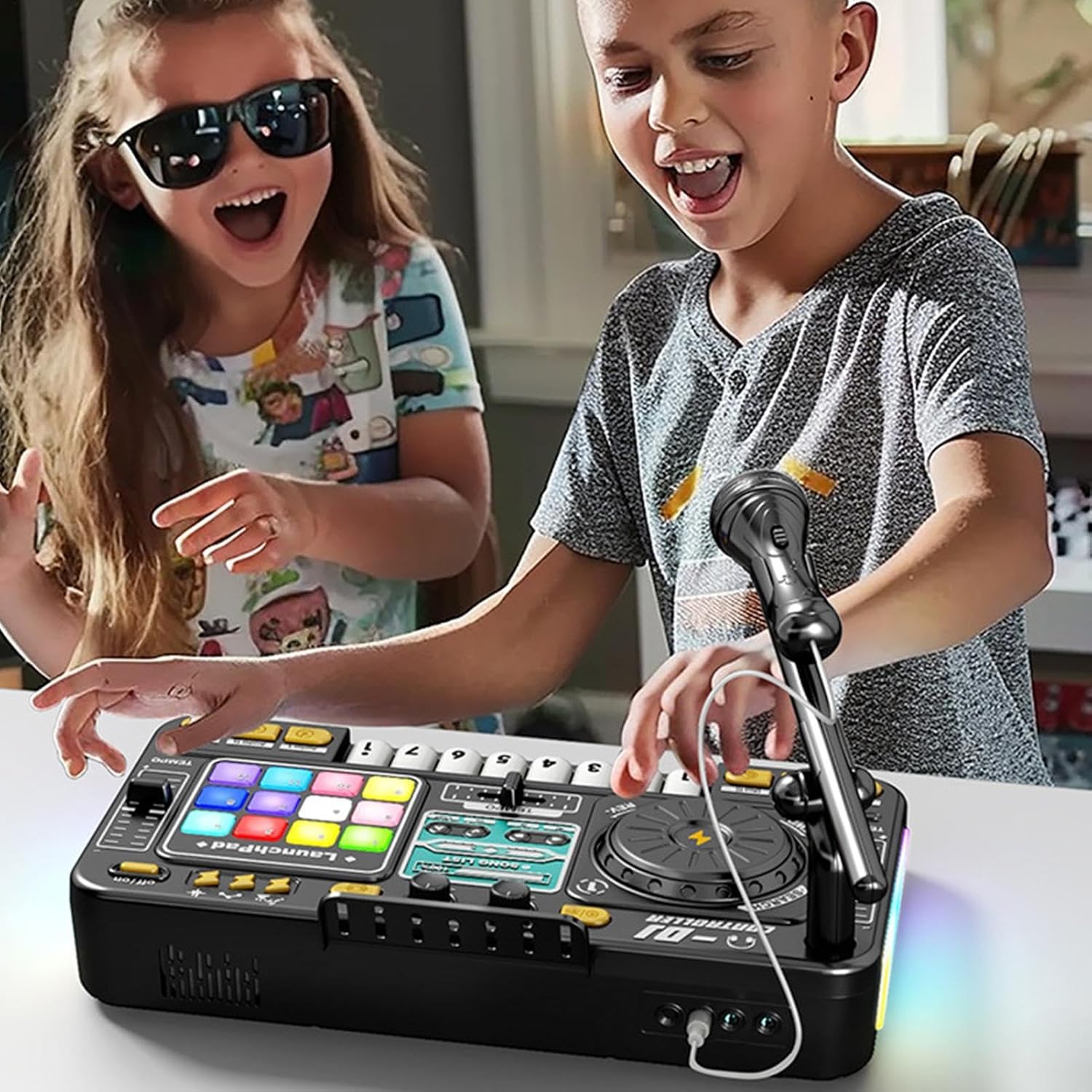 DJ Mixer Pretend Play Toy – Musical Instrument Learning Toy for Kids Creativity