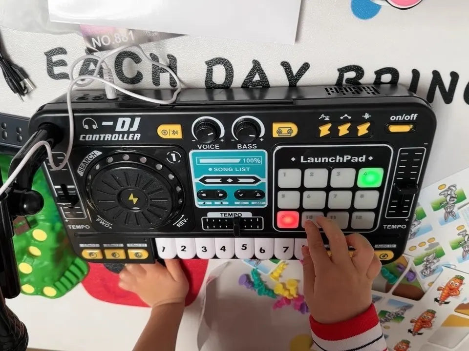 DJ Mixer Pretend Play Toy – Musical Instrument Learning Toy for Kids Creativity