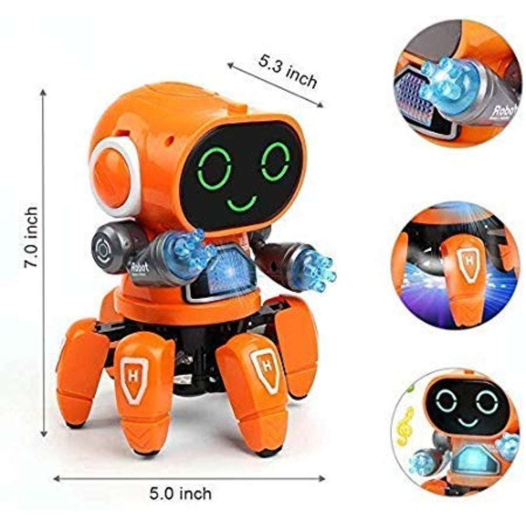 Dance Music Robot - Screen-Free Toy, Boosts Sensory Skills, Movement & Group Interaction, Safe for Ages 3+
