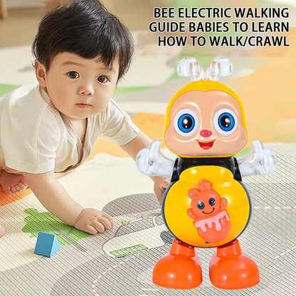 Dancing Bee with Flashing LED Lights, Music Playback, and Interactive Action, Safe for Ages 3+