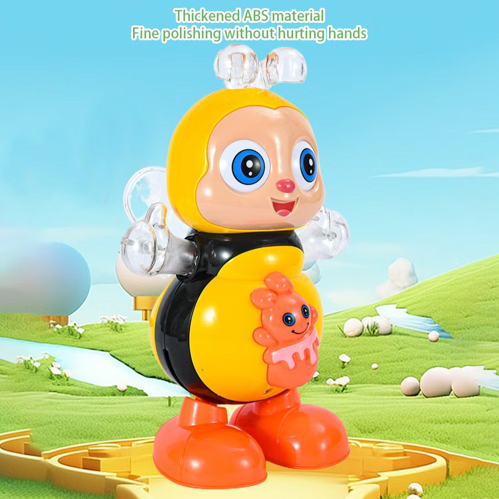 Dancing Bee with Flashing LED Lights, Music Playback, and Interactive Action, Safe for Ages 3+