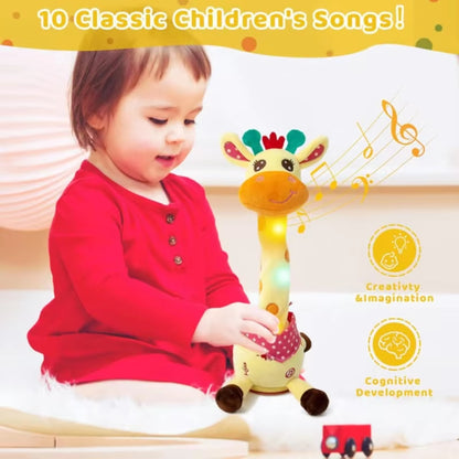 Dancing Giraffe Toy with Music & Lights, Records and Repeats Voices, Safe for Ages 3+