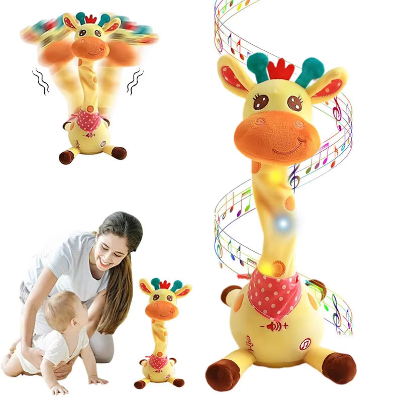 Dancing Giraffe Toy with Music & Lights, Records and Repeats Voices, Safe for Ages 3+