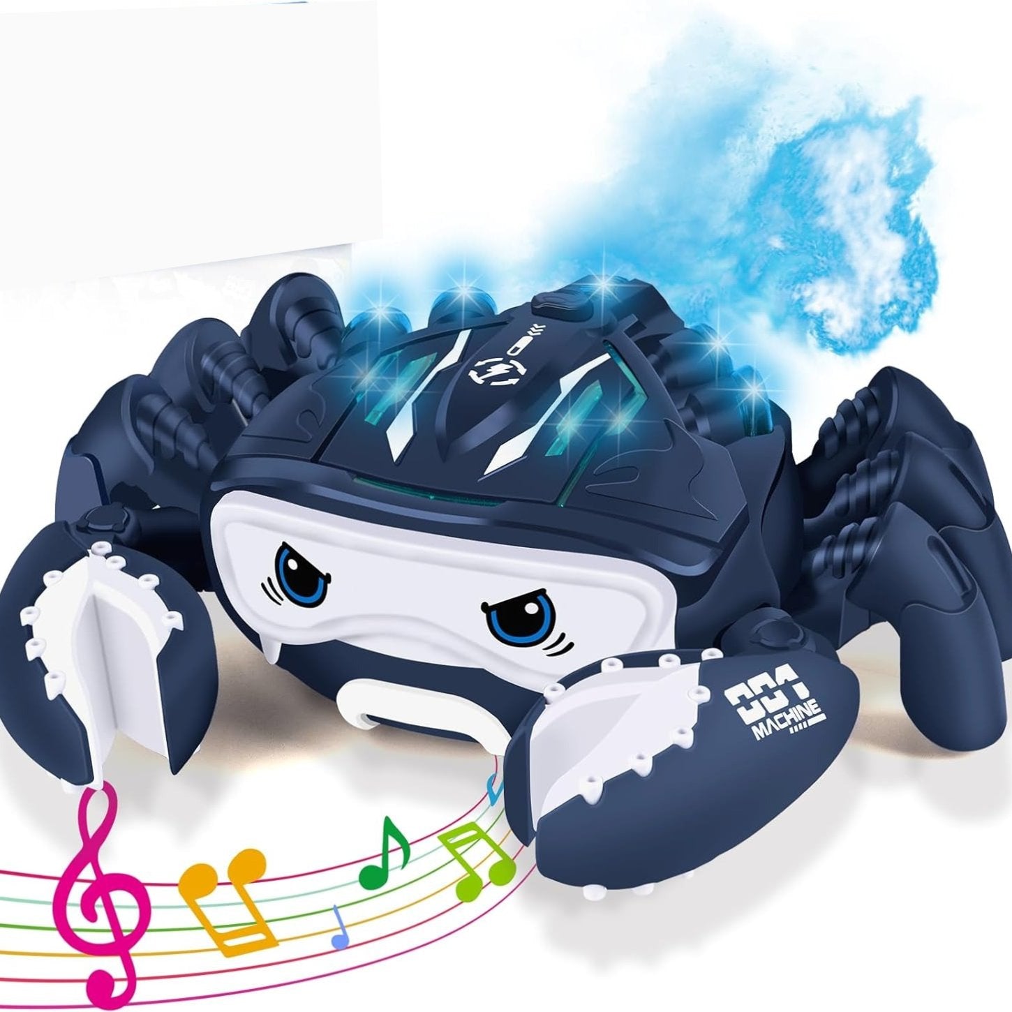 Dancing LED Crab Toy With Water Spray, Sound Effects, Lifelike Movement, Realistic Design for Ages 3+