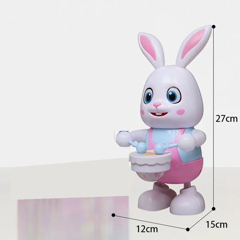 Dancing Rabbit Toy with Lights With LED, Music Drumming, Voice Imitation, Educational Fun for Ages 3+