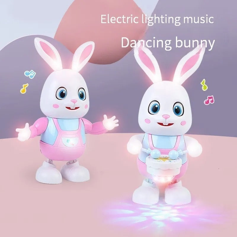 Dancing Rabbit Toy with Lights With LED, Music Drumming, Voice Imitation, Educational Fun for Ages 3+