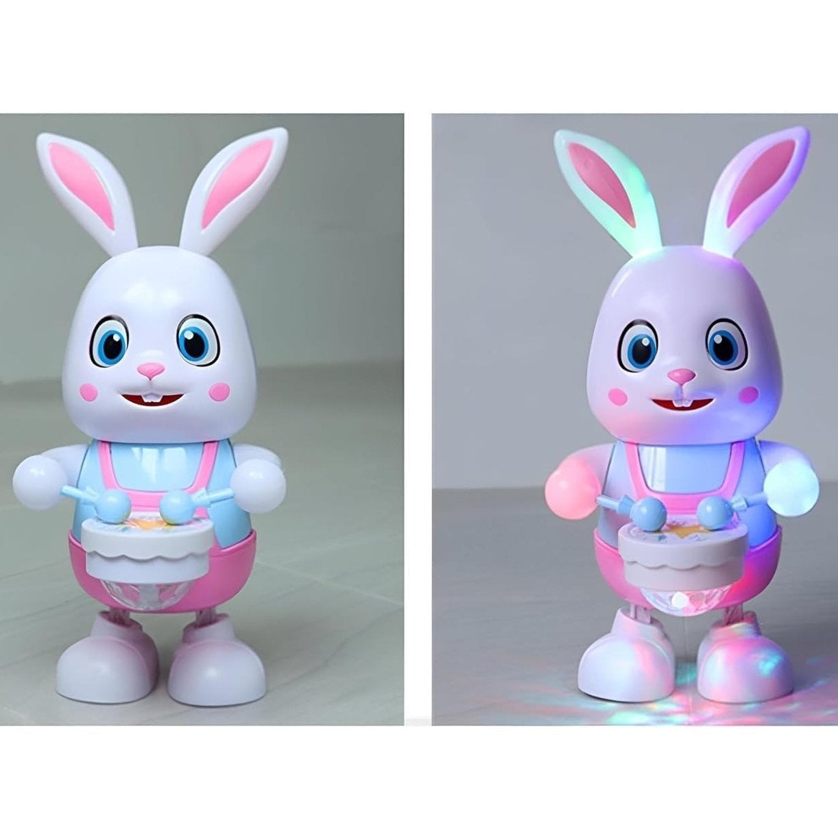 Dancing Rabbit Toy with Lights With LED, Music Drumming, Voice Imitation, Educational Fun for Ages 3+