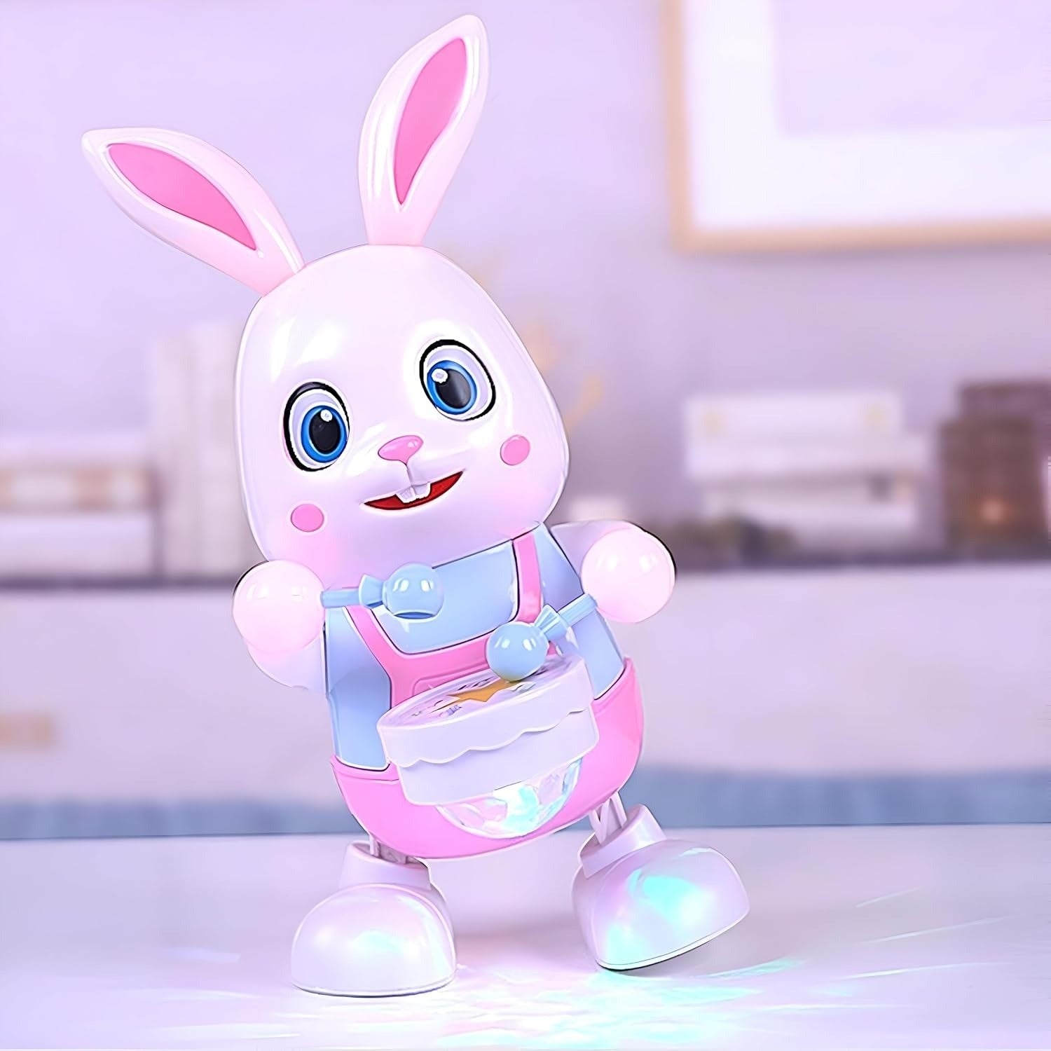 Dancing Rabbit Toy with Lights With LED, Music Drumming, Voice Imitation, Educational Fun for Ages 3+