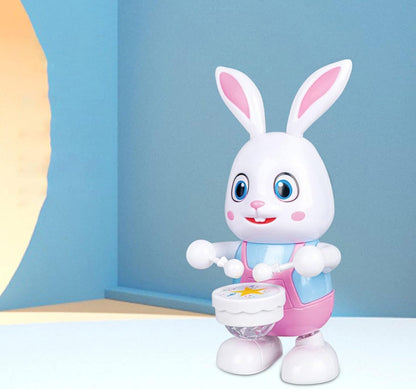 Dancing Rabbit Toy with Lights With LED, Music Drumming, Voice Imitation, Educational Fun for Ages 3+