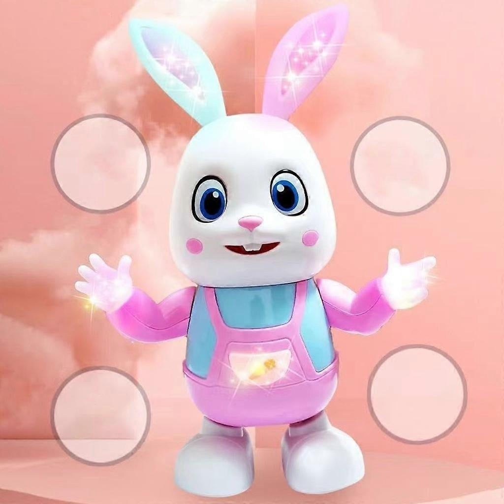 Dancing Rabbit Toy with Lights With LED, Music Drumming, Voice Imitation, Educational Fun for Ages 3+