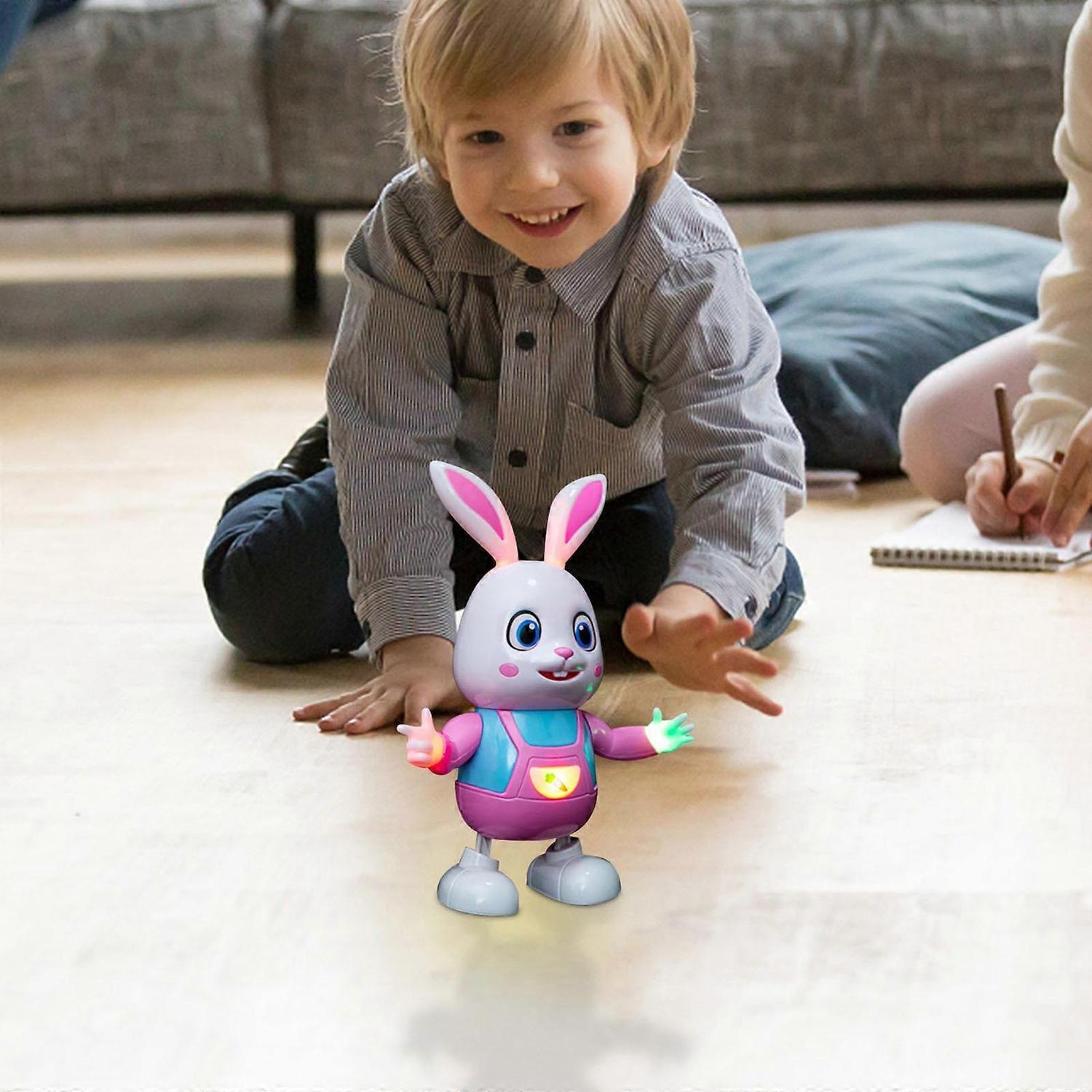 Dancing Rabbit Toy with Lights With LED, Music Drumming, Voice Imitation, Educational Fun for Ages 3+