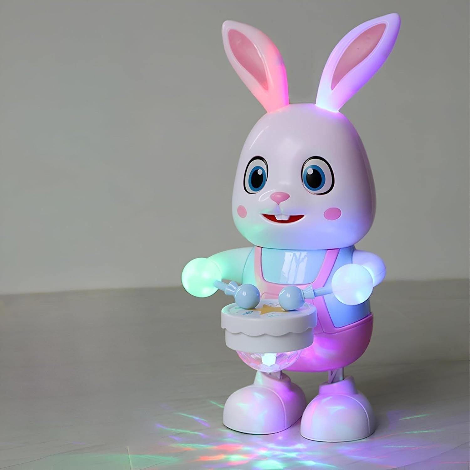 Dancing Rabbit Toy with Lights With LED, Music Drumming, Voice Imitation, Educational Fun for Ages 3+