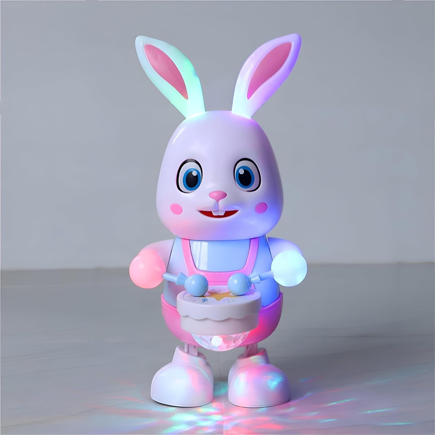 Dancing Rabbit Toy with Lights With LED, Music Drumming, Voice Imitation, Educational Fun for Ages 3+