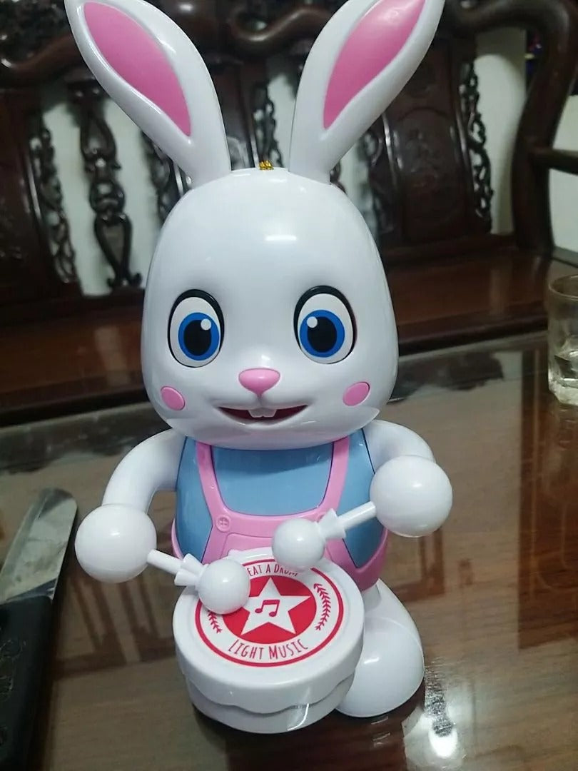 Dancing Rabbit Toy with Lights With LED, Music Drumming, Voice Imitation, Educational Fun for Ages 3+