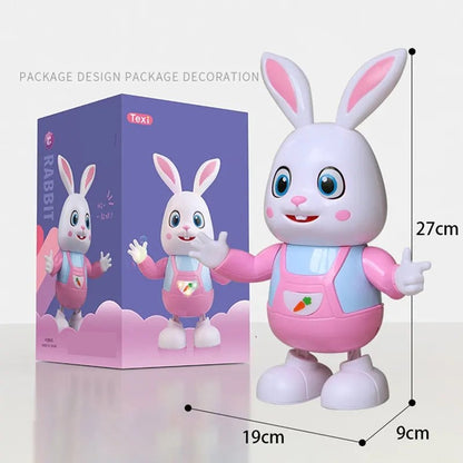 Dancing Rabbit Toy with Lights With LED, Music Drumming, Voice Imitation, Educational Fun for Ages 3+