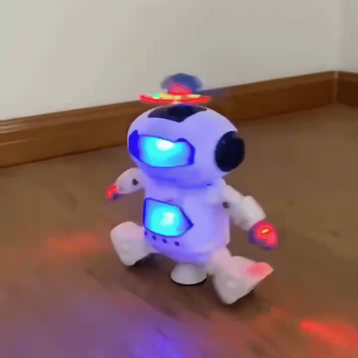 Dancing Robot with Music and Lights, 360° Rotation, Compact, Easy to Carry, Safe for Ages 3+