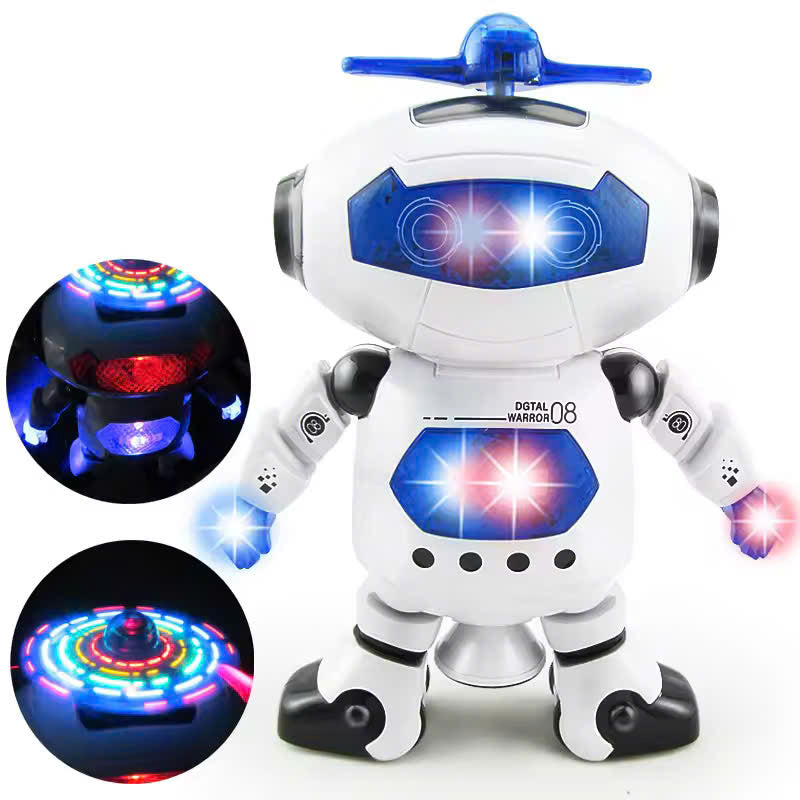 Dancing Robot with Music and Lights, 360° Rotation, Compact, Easy to Carry, Safe for Ages 3+