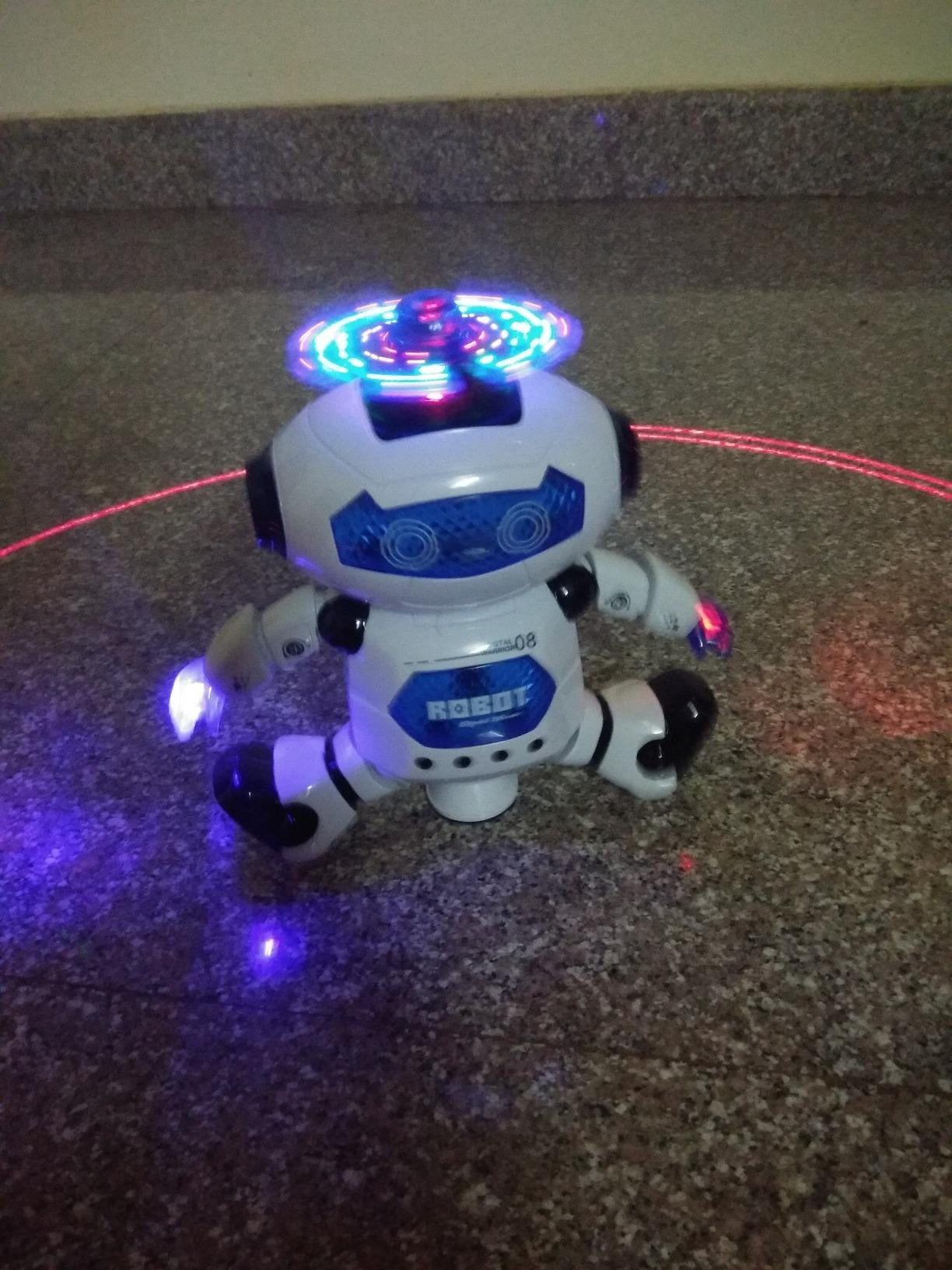Dancing Robot with Music and Lights, 360° Rotation, Compact, Easy to Carry, Safe for Ages 3+