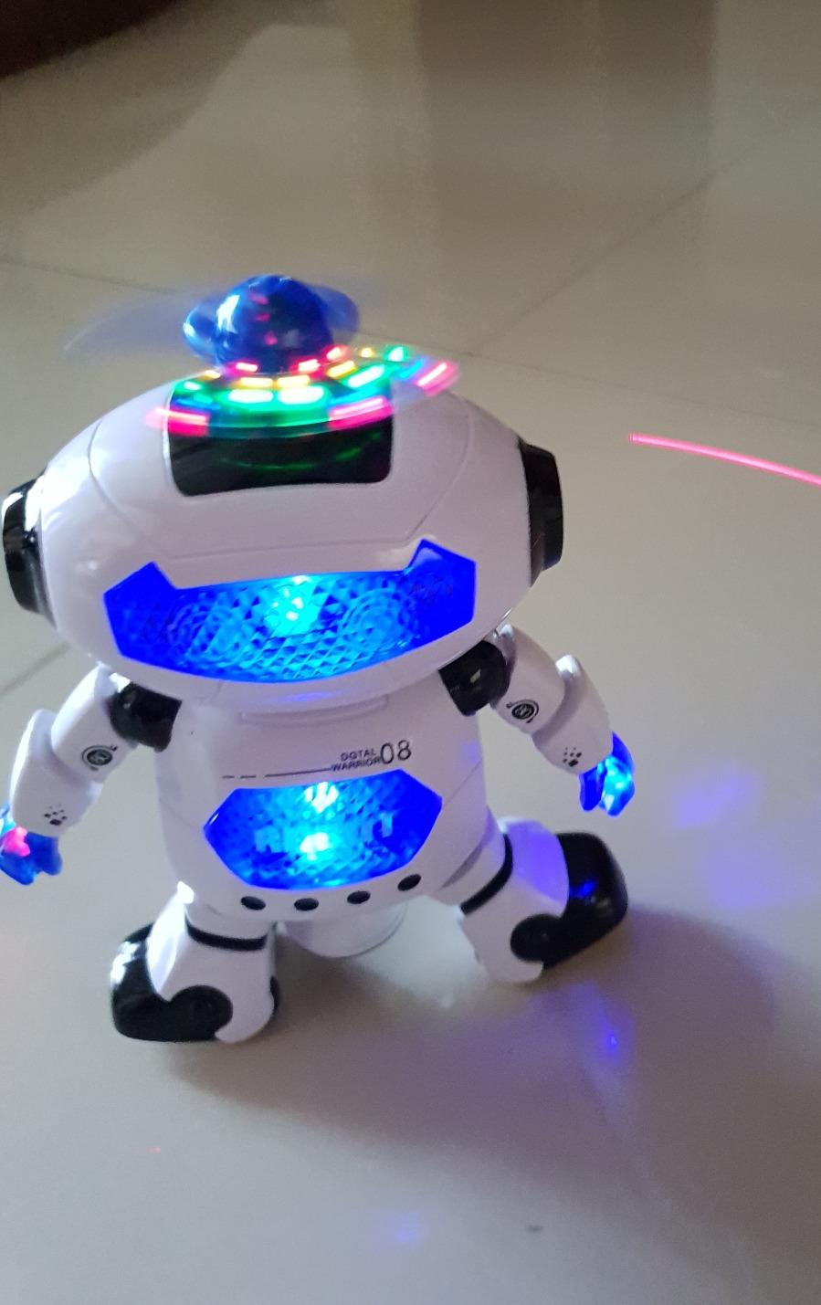Dancing Robot with Music and Lights, 360° Rotation, Compact, Easy to Carry, Safe for Ages 3+