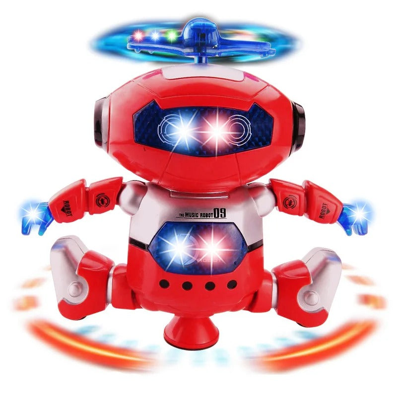 Dancing Robot with Music and Lights, 360° Rotation, Compact, Easy to Carry, Safe for Ages 3+