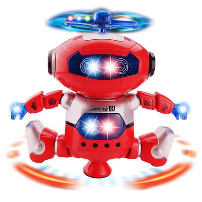 Dancing Robot with Music and Lights, 360° Rotation, Compact, Easy to Carry, Safe for Ages 3+