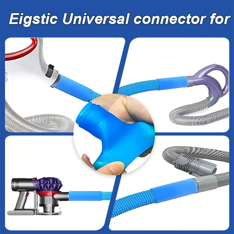 Deep Clean Dryer Vent Kit with Universal Vacuum Adapter, Flexible and Extendable Hose