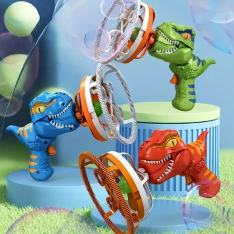 Delightful Dinosaur Bubble Blaster with High Power, Easy to Use,  ABS Plastic, Safe for Ages 6+