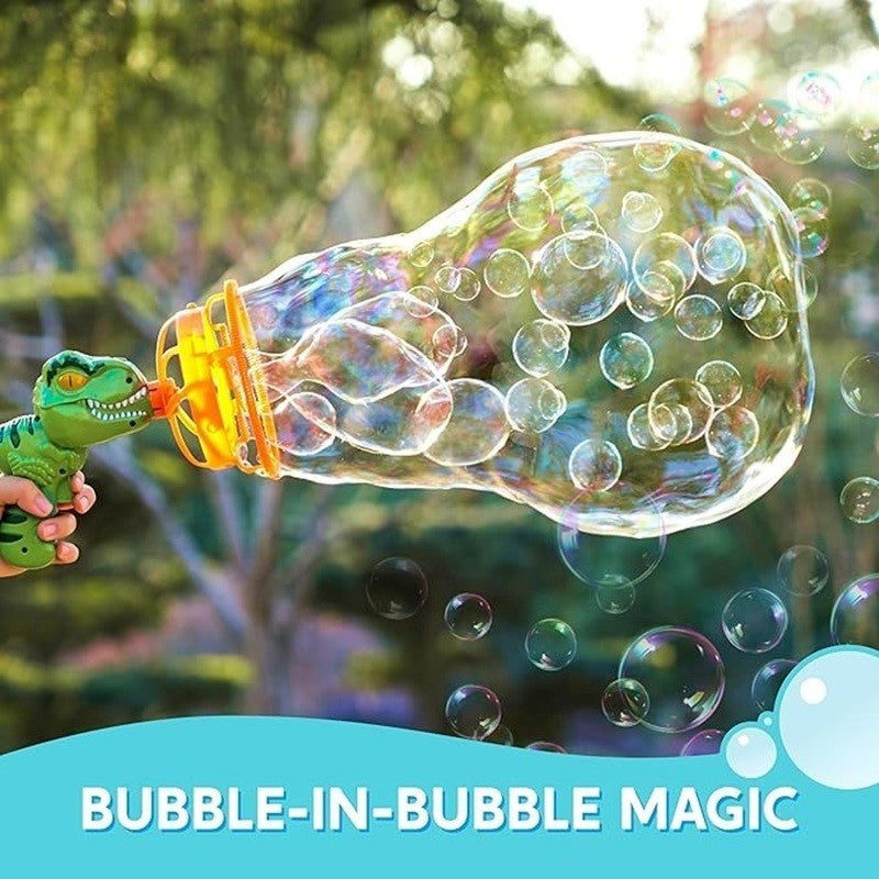 Delightful Dinosaur Bubble Blaster with High Power, Easy to Use,  ABS Plastic, Safe for Ages 6+