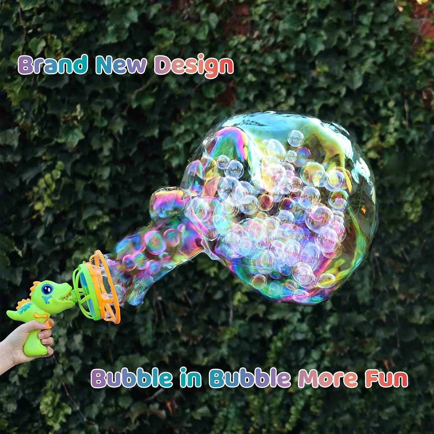 Delightful Dinosaur Bubble Blaster with High Power, Easy to Use,  ABS Plastic, Safe for Ages 6+