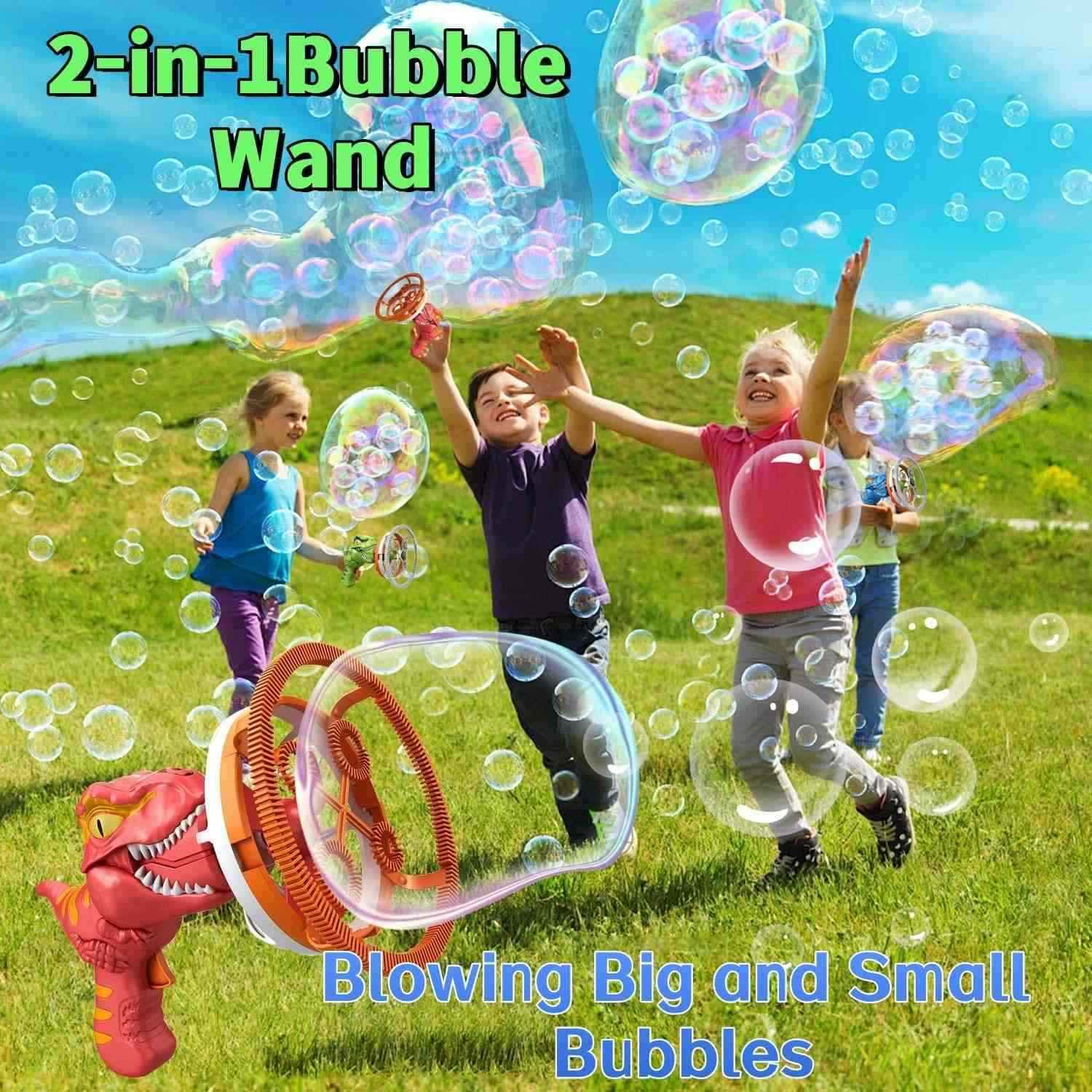 Delightful Dinosaur Bubble Blaster with High Power, Easy to Use,  ABS Plastic, Safe for Ages 6+