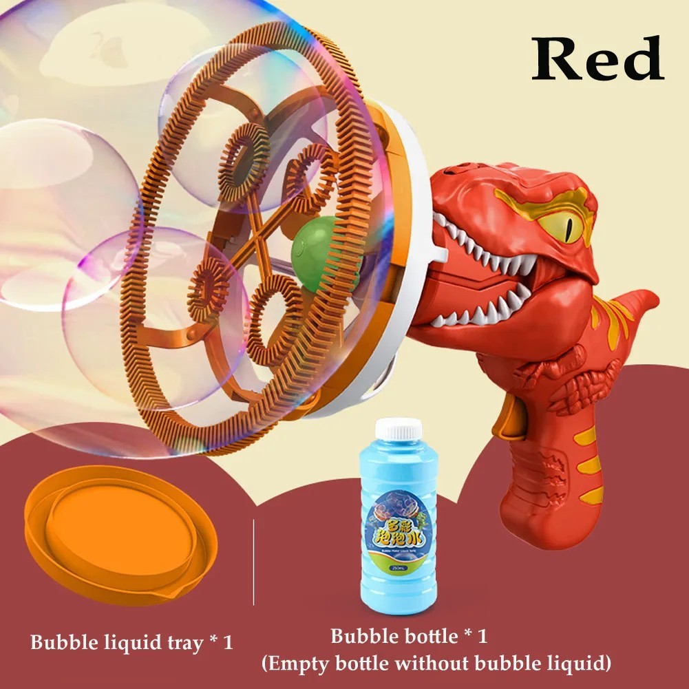 Delightful Dinosaur Bubble Blaster with High Power, Easy to Use,  ABS Plastic, Safe for Ages 6+