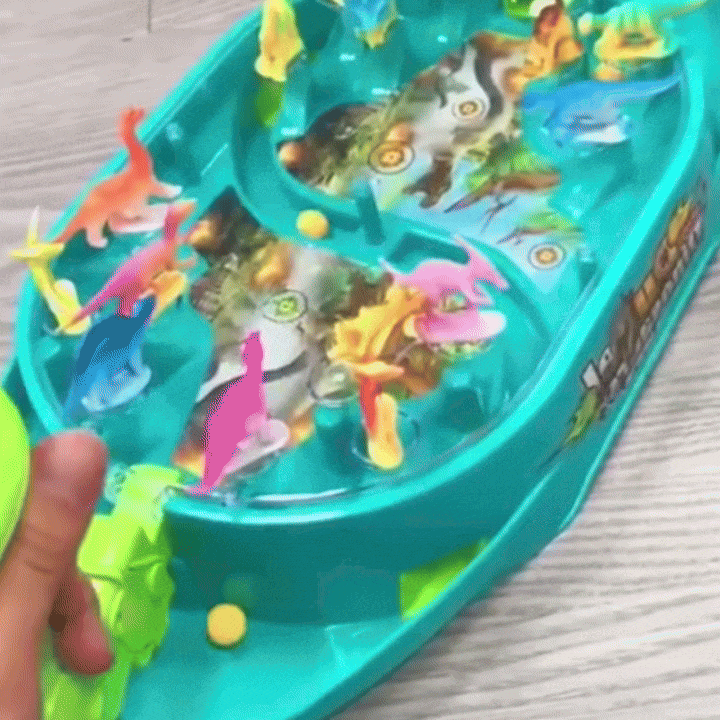 Dinosaur Battle Game with ABS Plastic, No Battery Needed, Sound Effects, Safe for Kids 3+