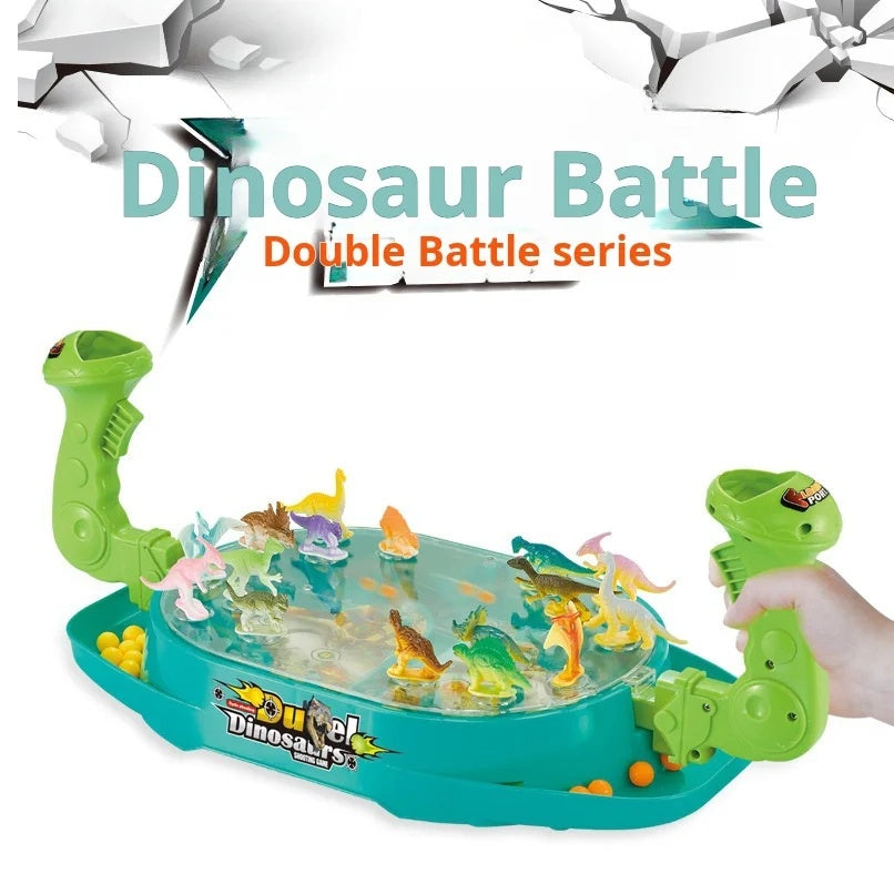Dinosaur Battle Game with ABS Plastic, No Battery Needed, Sound Effects, Safe for Kids 3+