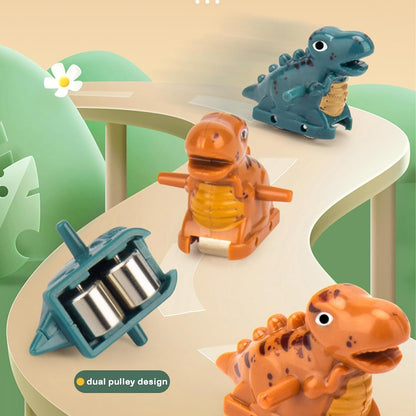 Dinosaur Climbing Slide Toy with 3 Dinosaurs, Light & Music, Safe for Ages 3+