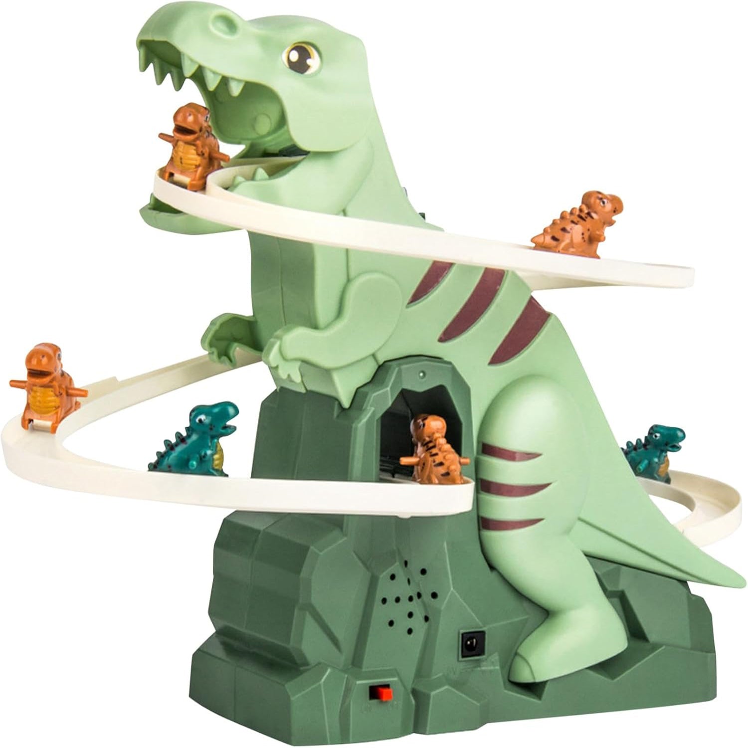 Dinosaur Climbing Slide Toy with 3 Dinosaurs, Light & Music, Safe for Ages 3+