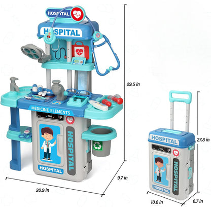 Doctor Playset – Pretend Medical Station with Lights and Realistic Features for Ages 3+